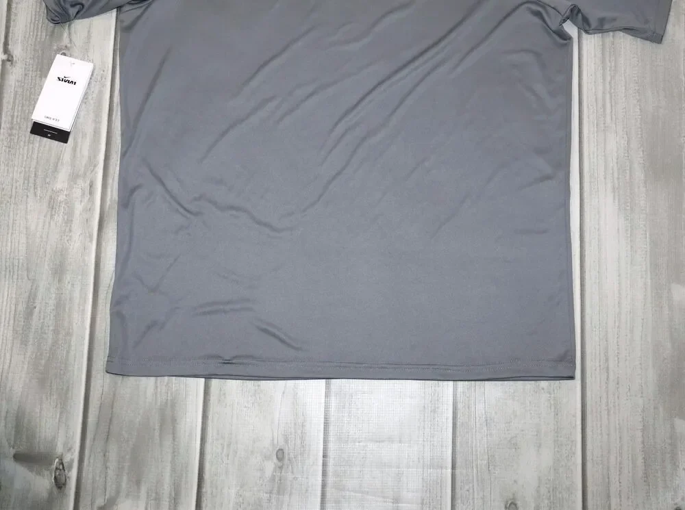 NEW Nike Swim Hydroguard Essential Men's Dri-FIT UV Short Sleeve Top Gray UPF 40